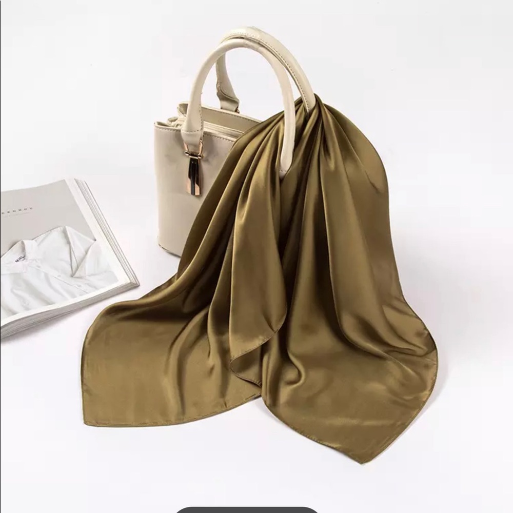 Luxury Brand Silk Scarf Square Women